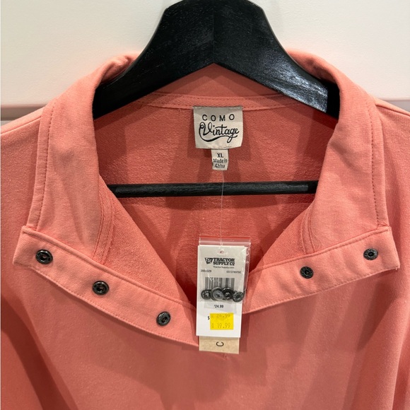 Como Vintage Coral Cowl Neck Sweater - Picture 2 of 2